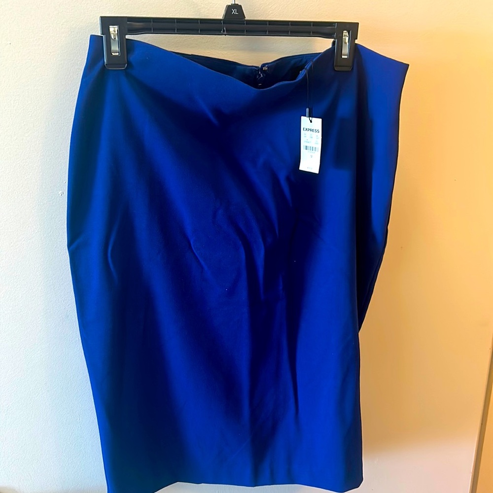 Express Pencil Skirt. Size 12. Royal Blue.